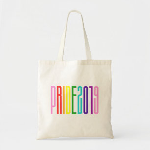 Tote Bag Gay pride 2019 Arc-en-ciel couleurs Typographie LG