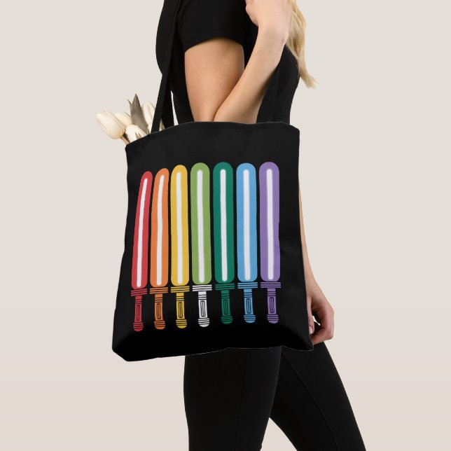 Tote Bag GAY PRIDE du drapeau LGBT (De près)