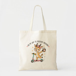 Tote Bag Gazelle de régulation émotionnelle drôle avec du c