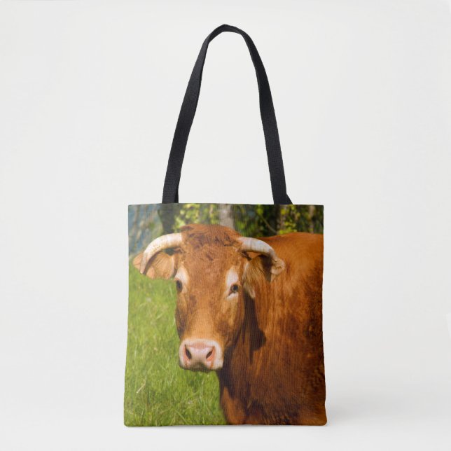Tote Bag Gazer la vache (Devant)