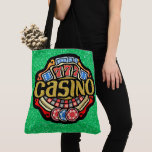 Tote Bag Gde. CASINO Total - Voir verso<br><div class="desc">Quel superbe fourre-tout pour transporter tous vos gains ... : ) Au dos, changez le nom ou supprimez-le. Utilisez le " " ou le " - " de l'échelle pour modifier la taille du texte. Changez la police si vous le souhaitez. J'espère que vous allez adorer ceci, et que j'aurai...</div>