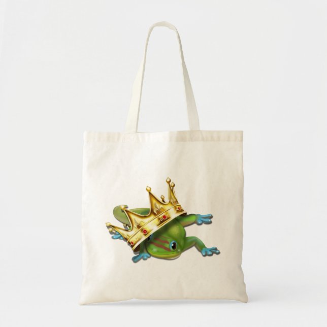 Tote Bag Gecko avec couronne (Devant)