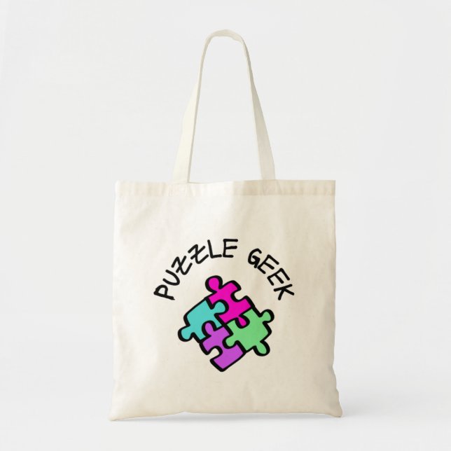 Tote Bag Geek de puzzle (Devant)