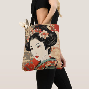 Tote Bag Geisha Traditionnel Ukiyo-e