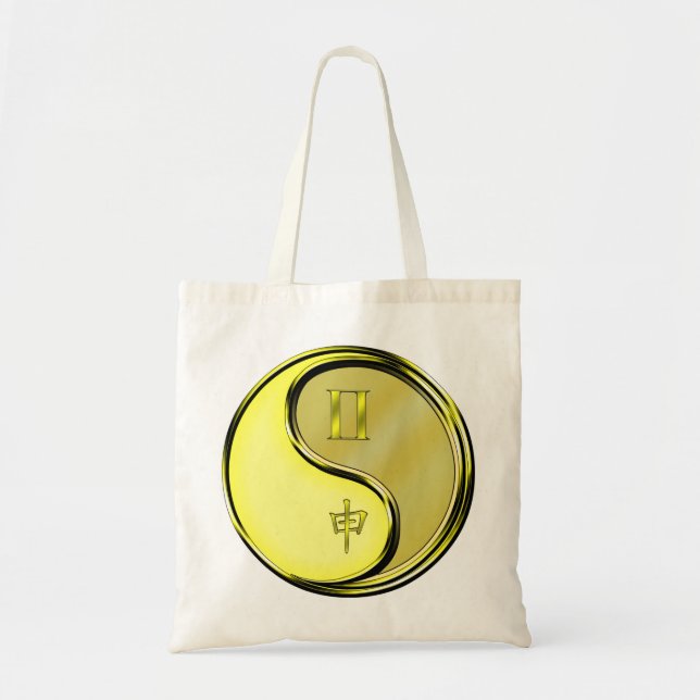 Tote Bag Gémeaux & Singe de Métal (Devant)