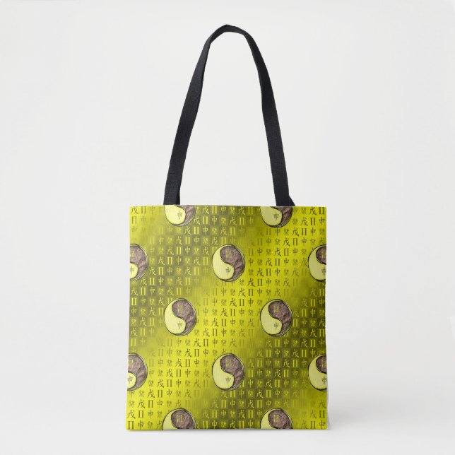 Tote Bag Gémeaux & Singe de Terre (Devant)