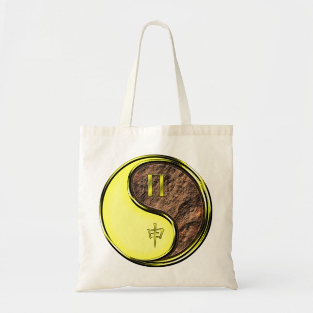 Tote Bag Gémeaux & Singe de Terre (Devant)