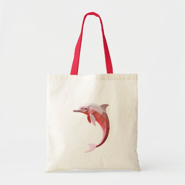 Tote Bag Gemetric Delfine et Turtle (Devant)