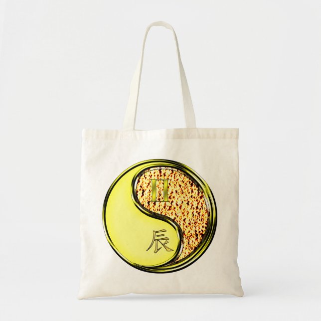 Tote Bag Gemini & Dragon de feu (Devant)