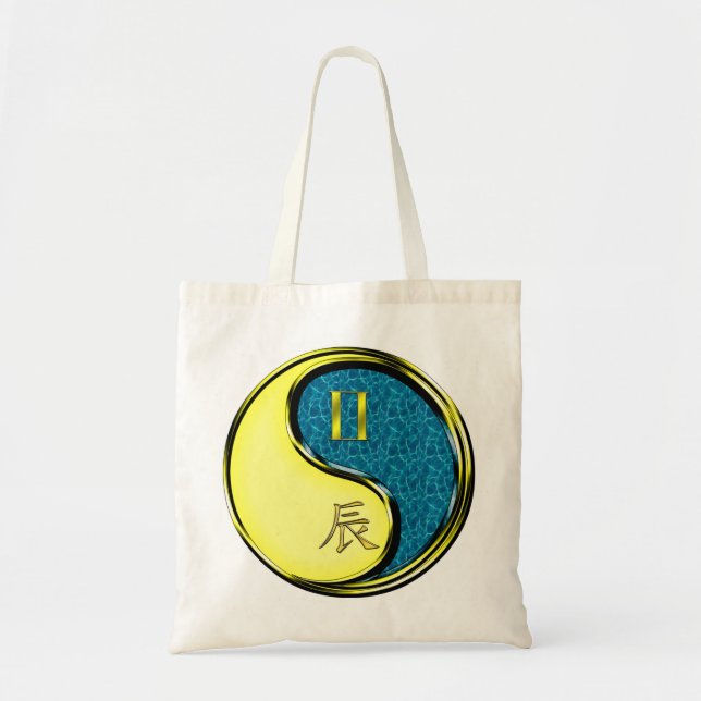 Tote Bag Gemini & Dragon d'eau (Devant)