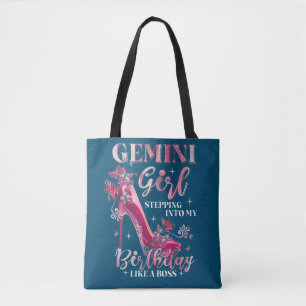 Tote Bag Gemini Girl Entrant Dans Mon Anniversaire Comme Un