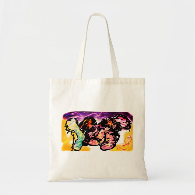 Tote Bag Gemme de axolotl rose (Devant)