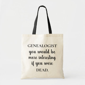 Tote Bag Généalogie drôle