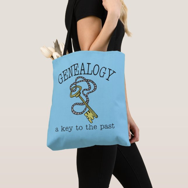 Tote Bag Généalogie une clé au passé (De près)