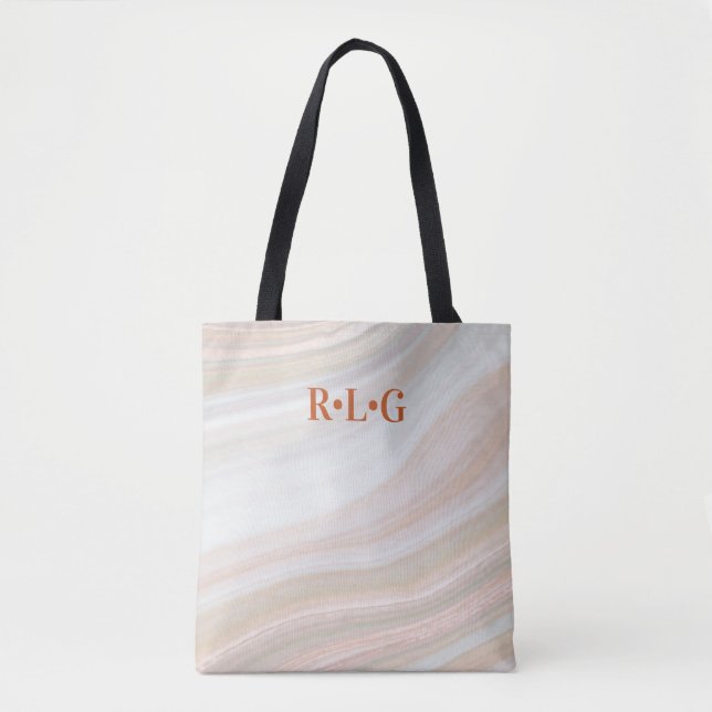 Tote Bag Géode de marbre chaud (Devant)