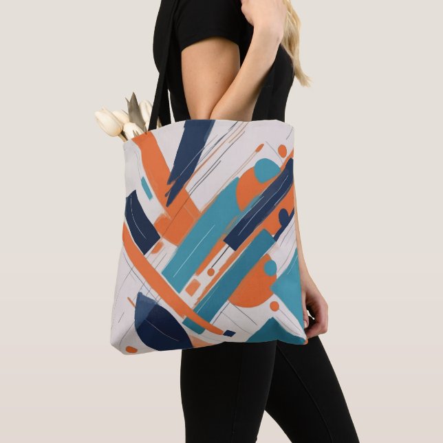 Tote Bag Geometría atrevida (De près)