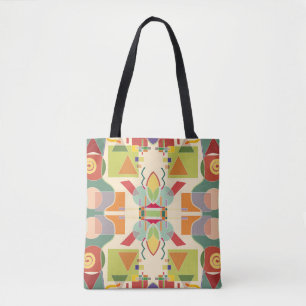 Tote Bag Géométrie Artistique : Motif coloré sans couture
