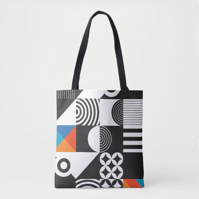 Tote Bag Géométrie moderne de style scandinave (Devant)