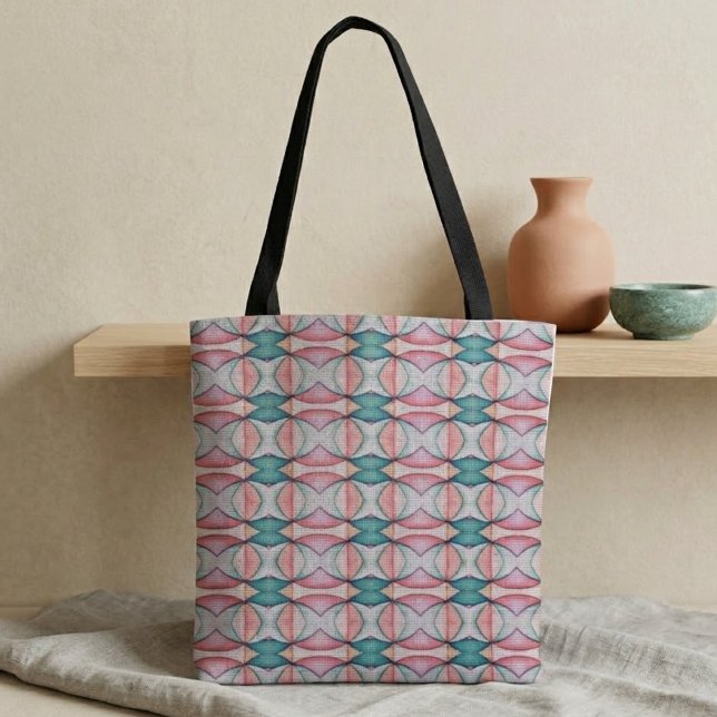 Tote Bag Géométrie Pastel (Créateur téléchargé)