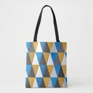 Tote Bag Géométrie vintage : Arrière - plan d'illustration