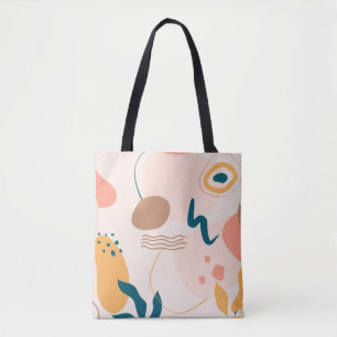 Tote Bag Géométrique, Abstraite, Minimale, Moderne, Paste