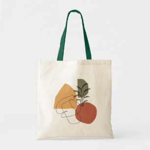 Tote Bag Géométrique, Abstraite, Minimale, Moderne, Pastel