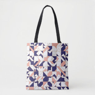 Tote Bag Géométrique complexe, vintage moderne, application
