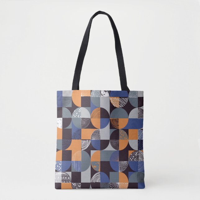Tote Bag Géométrique dessinée à la main : Doodles créatifs  (Devant)