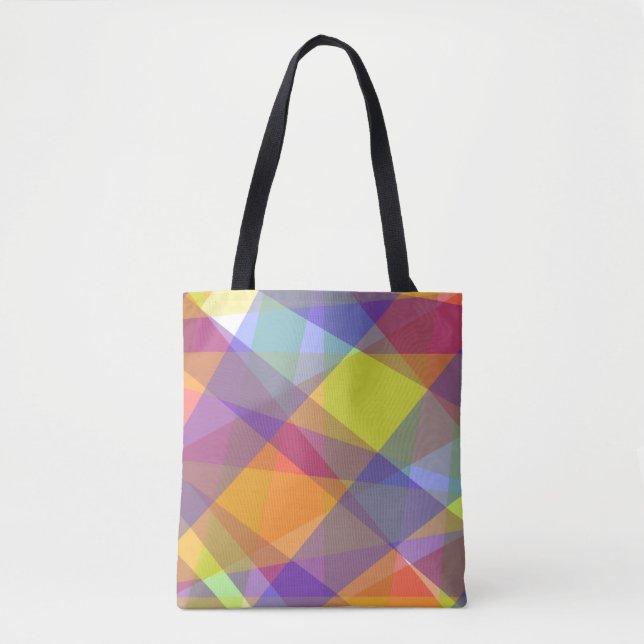 Tote Bag Géométrique lumineuse - Fourre-tout (Devant)