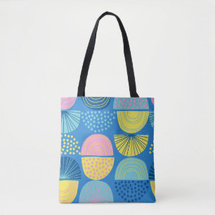 Tote Bag Géométrique nordique : Arrière - plan Abstrait mod