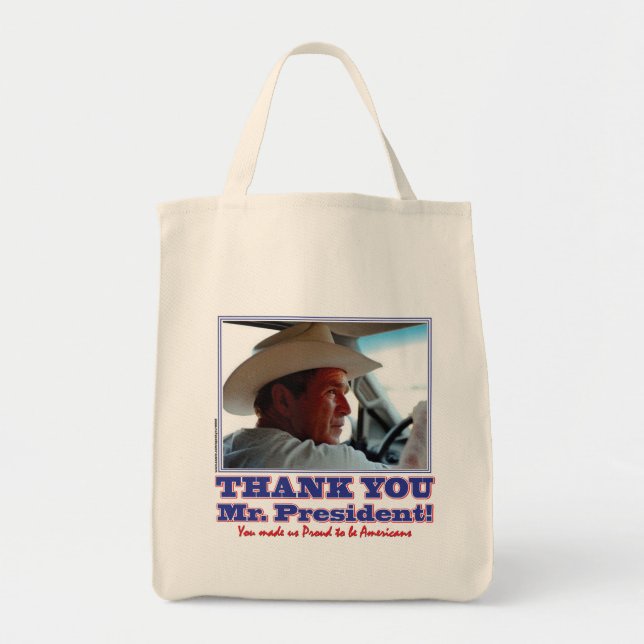 Tote Bag George Bush/Merci ! (Devant)