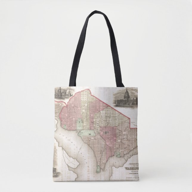 Tote Bag Georgetown et la ville de Washington (Devant)