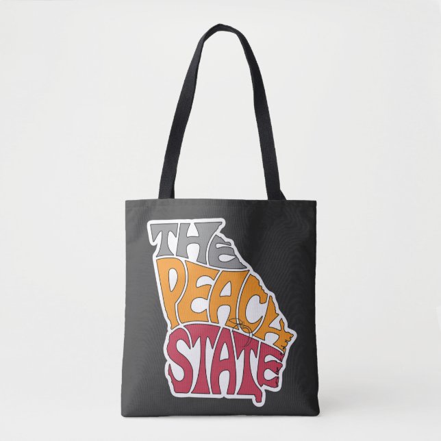 Tote Bag Georgia Surnom Word Art (Devant)