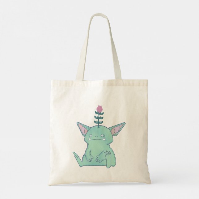 Tote Bag Gérald le Gobelin | Créature Fantastique Grognon M (Dos)