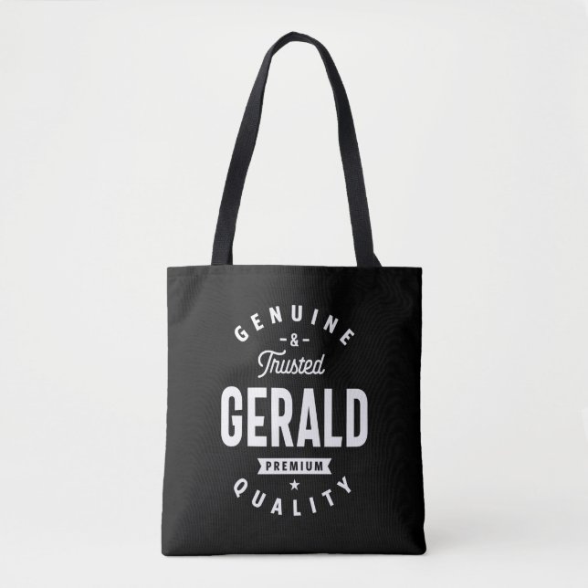 Tote Bag Gerald Nom personnalisé Anniversaire (Devant)