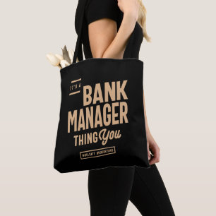 Tote Bag Gestionnaire de banque Profession d'emploi amusant