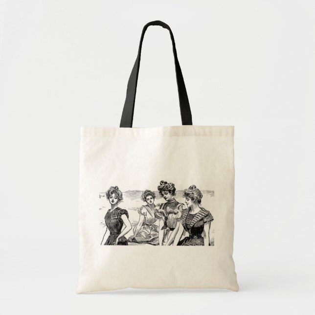 Tote Bag Gibson Girls at the Beach (Devant)