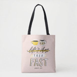 Tote Bag Gilmore Girls Le court discours de la vie - Café