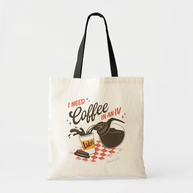 Tote Bag Gilmore Girls Luke’s Coffee IV Quote (Devant)