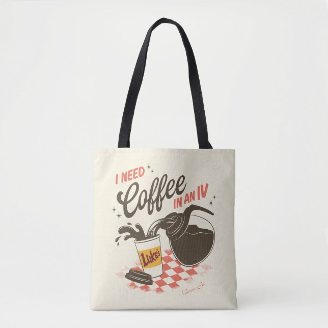 Tote Bag Gilmore Girls Luke’s Coffee IV Quote (Devant)