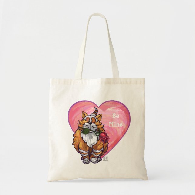Tote Bag Ginger Cat Saint-Valentin (Devant)