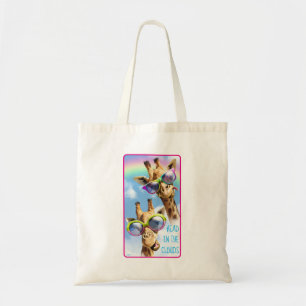 Tote Bag Girafe Aux Lunettes De Soleil