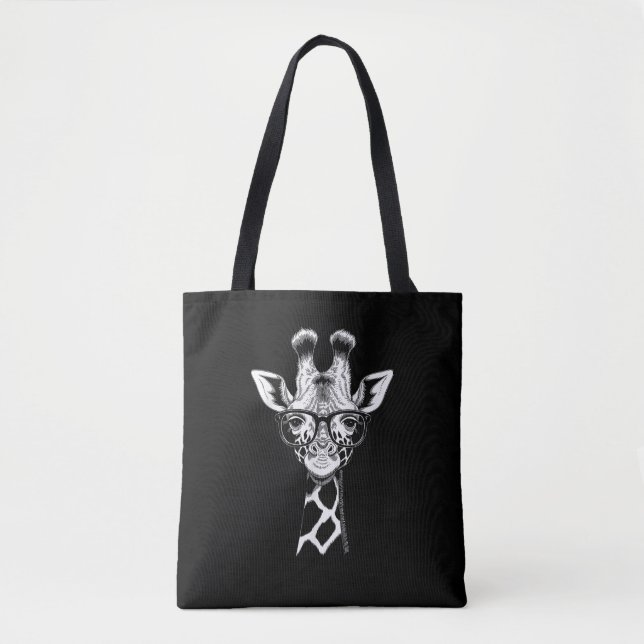 Tote Bag Girafe Cool Graphique Décontracté Été Drôle Mignon (Devant)