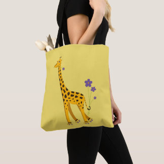 Tote Bag Girafe de patinage à roulettes