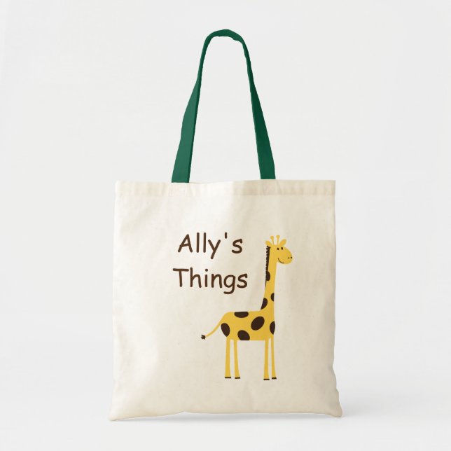 Tote Bag Girafe mignonne (Devant)
