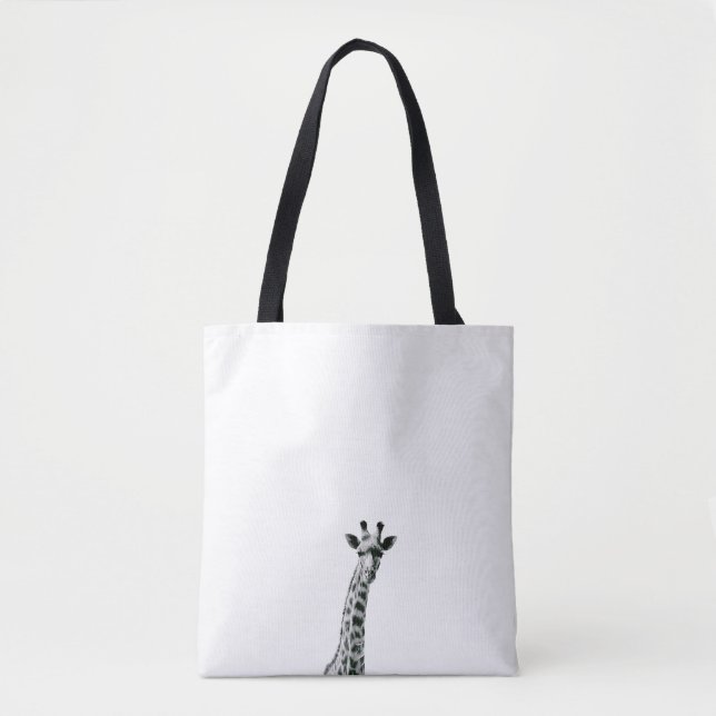 Tote Bag Girafe noire et blanche Fourre-tout (Devant)