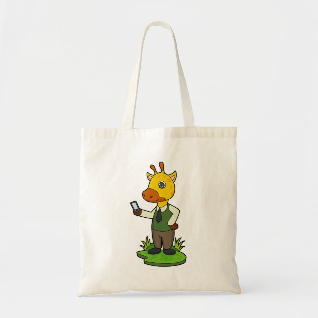 Tote Bag Giraffe avec mobile (Devant)