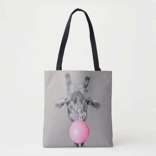 Tote Bag giraffe bubble (Devant)