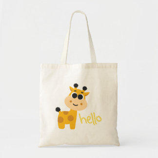 Tote Bag Giraffe Jaune mignonne
