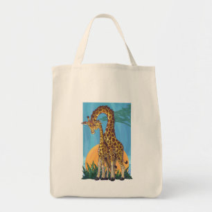 Tote Bag Giraffe maman et bébé